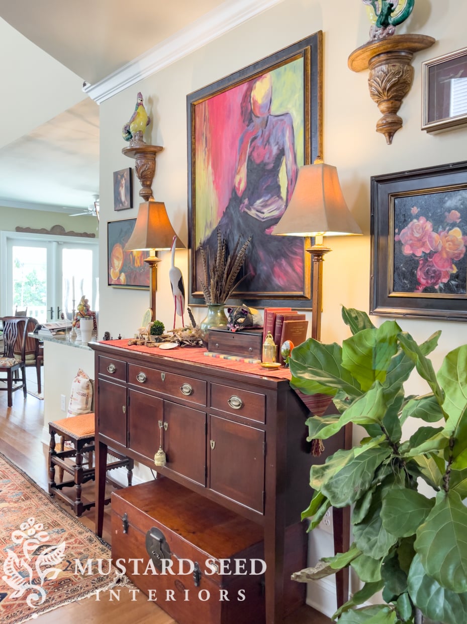 eclectic south carolina home tour | miss mustard seed