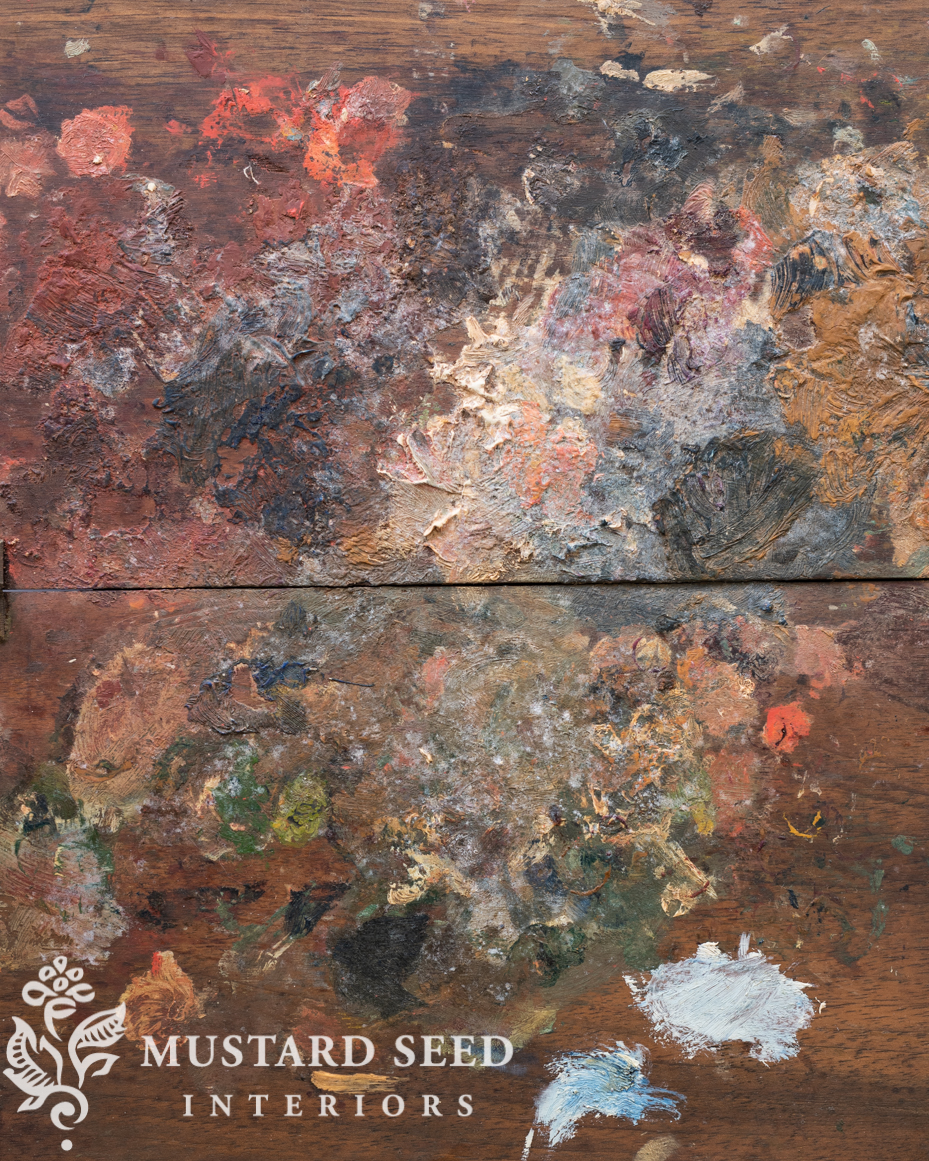 antique artist's paint box | art supplies | miss mustard seed