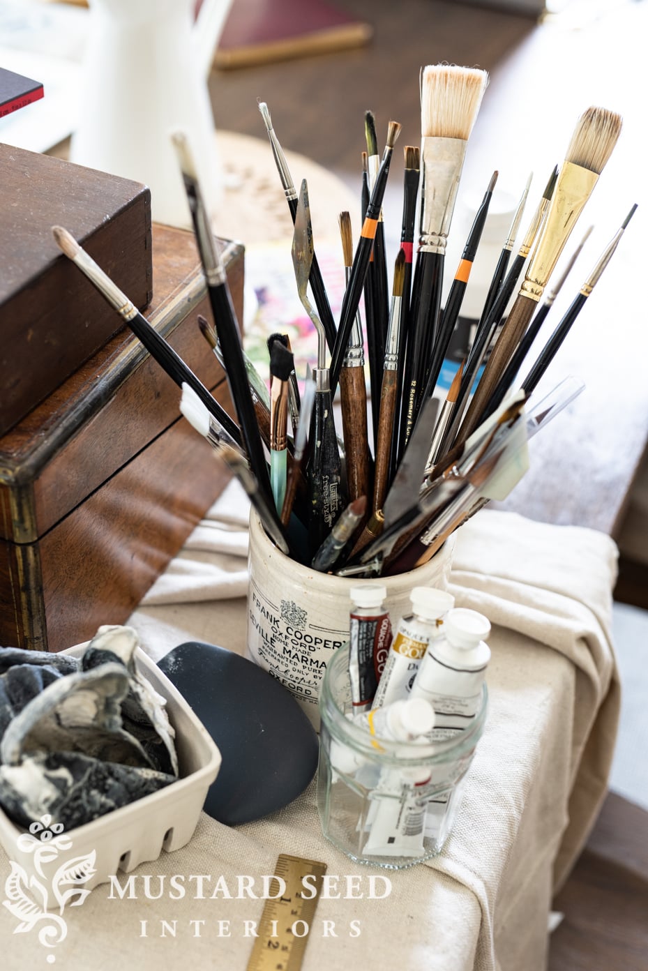 temporary art studio | miss mustard seed