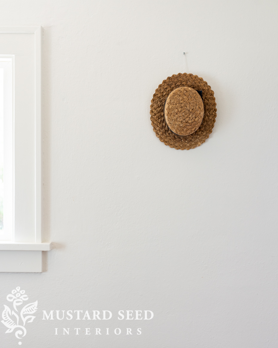 antique straw boat hat | miss mustard seed