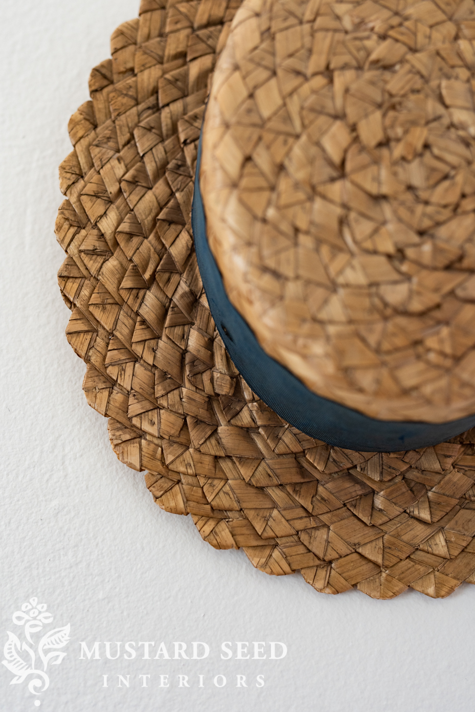 antique straw boat hat | miss mustard seed