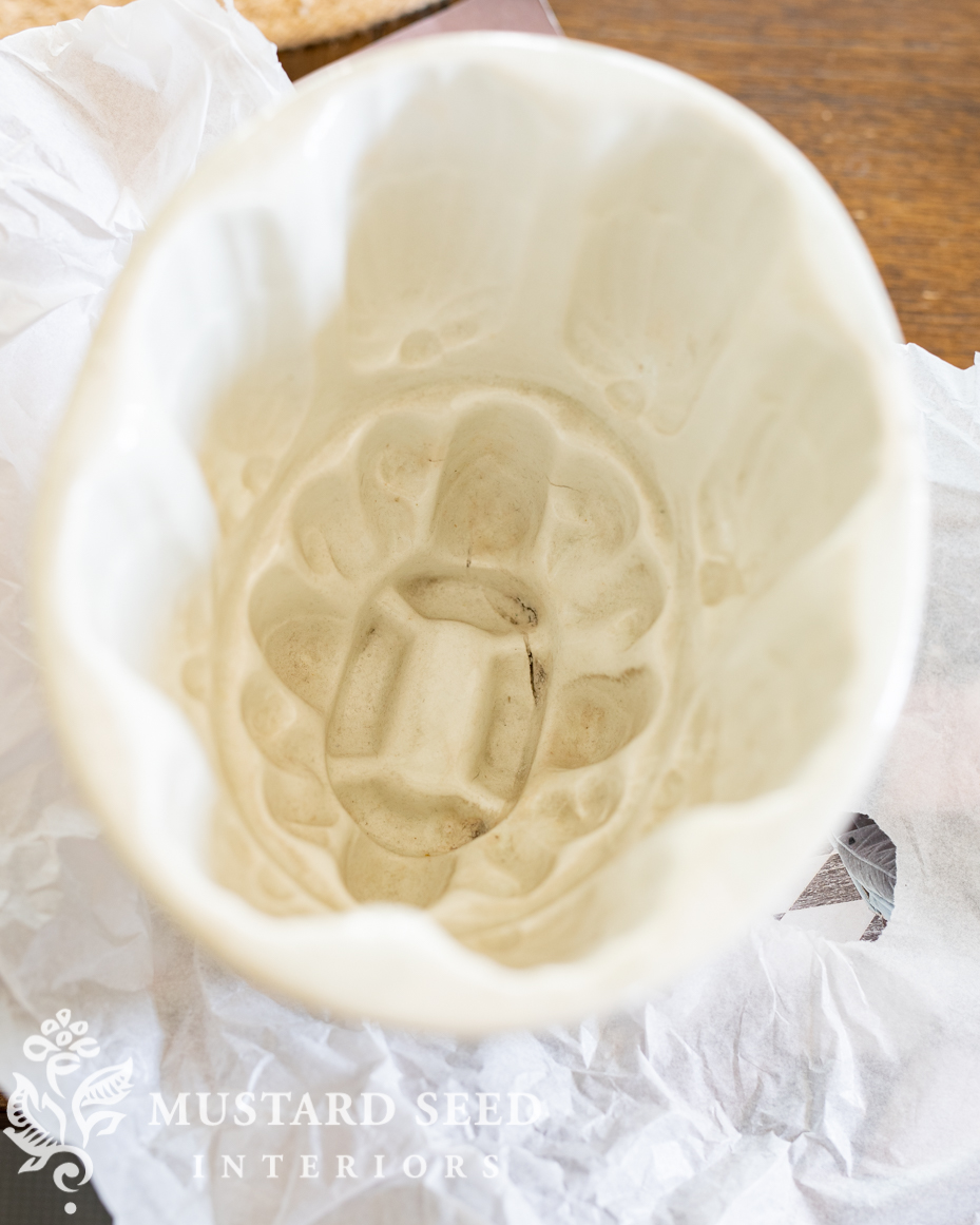 antique ironstone pudding mould | miss mustard seed