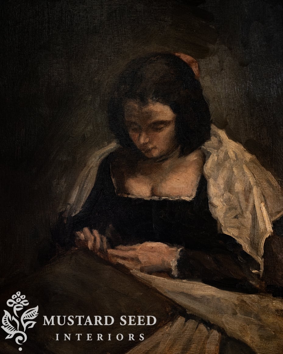 original oil painting | Velasquez master study | marian parsons | miss mustard seed
