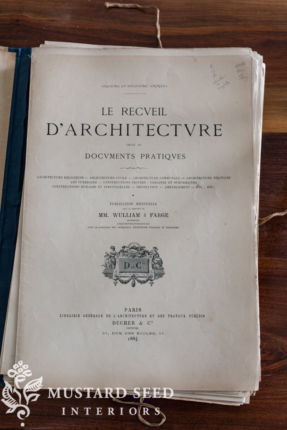 antique architecture portfolio | wulliam & farge of paris | miss mustard seed