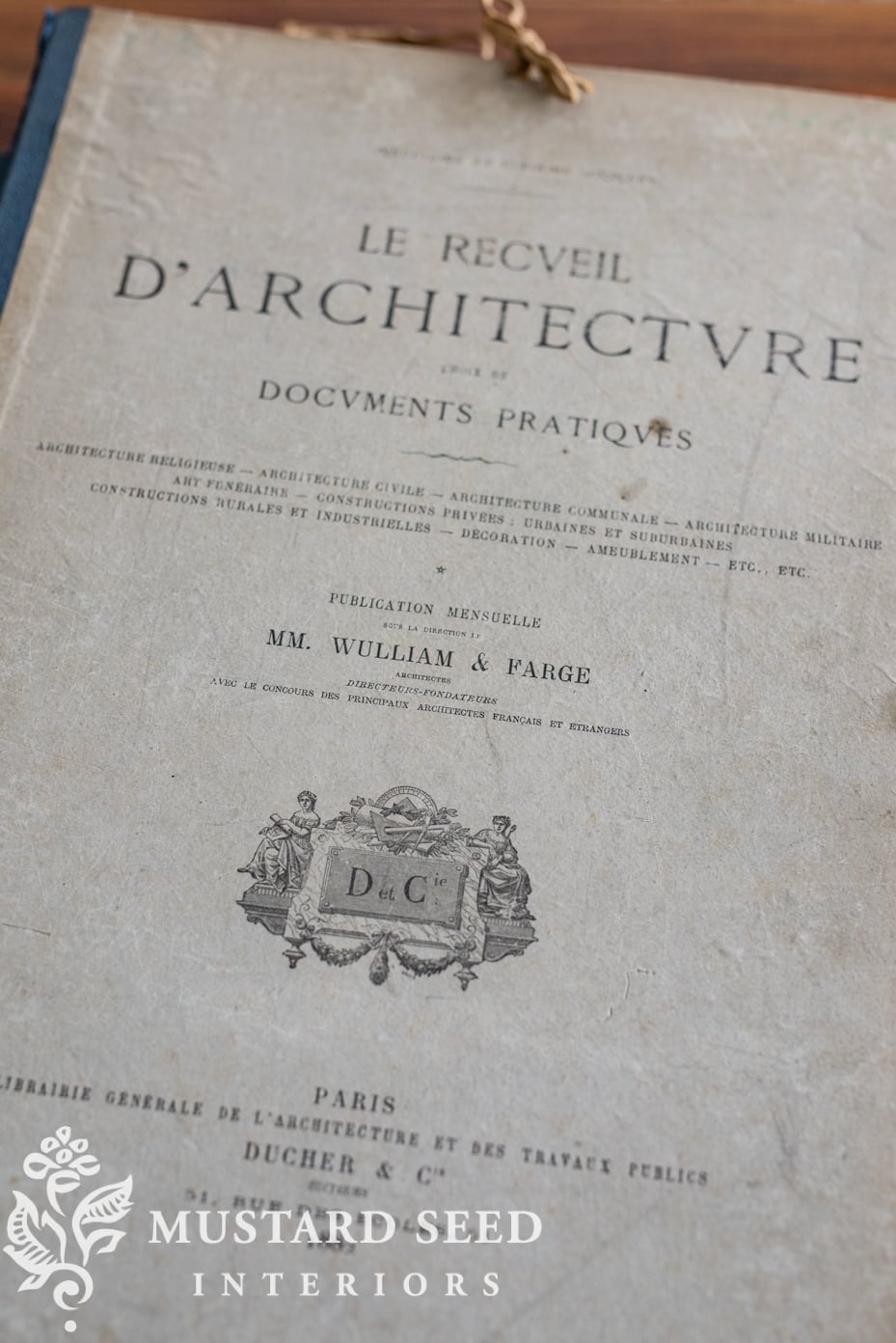 antique architecture portfolio | wulliam & farge of paris | miss mustard seed
