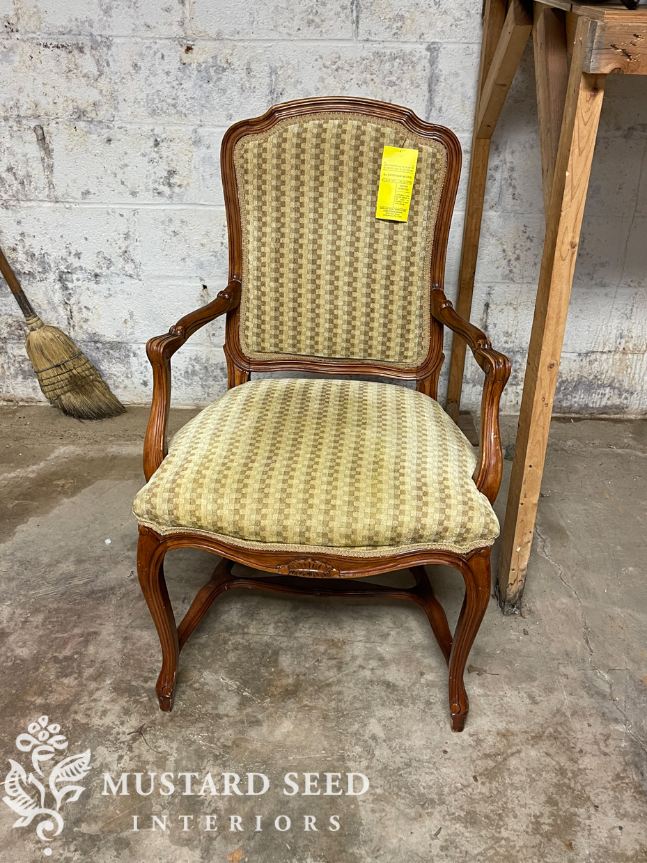 adams rescue mission thrift store | French chair | miss mustard seed