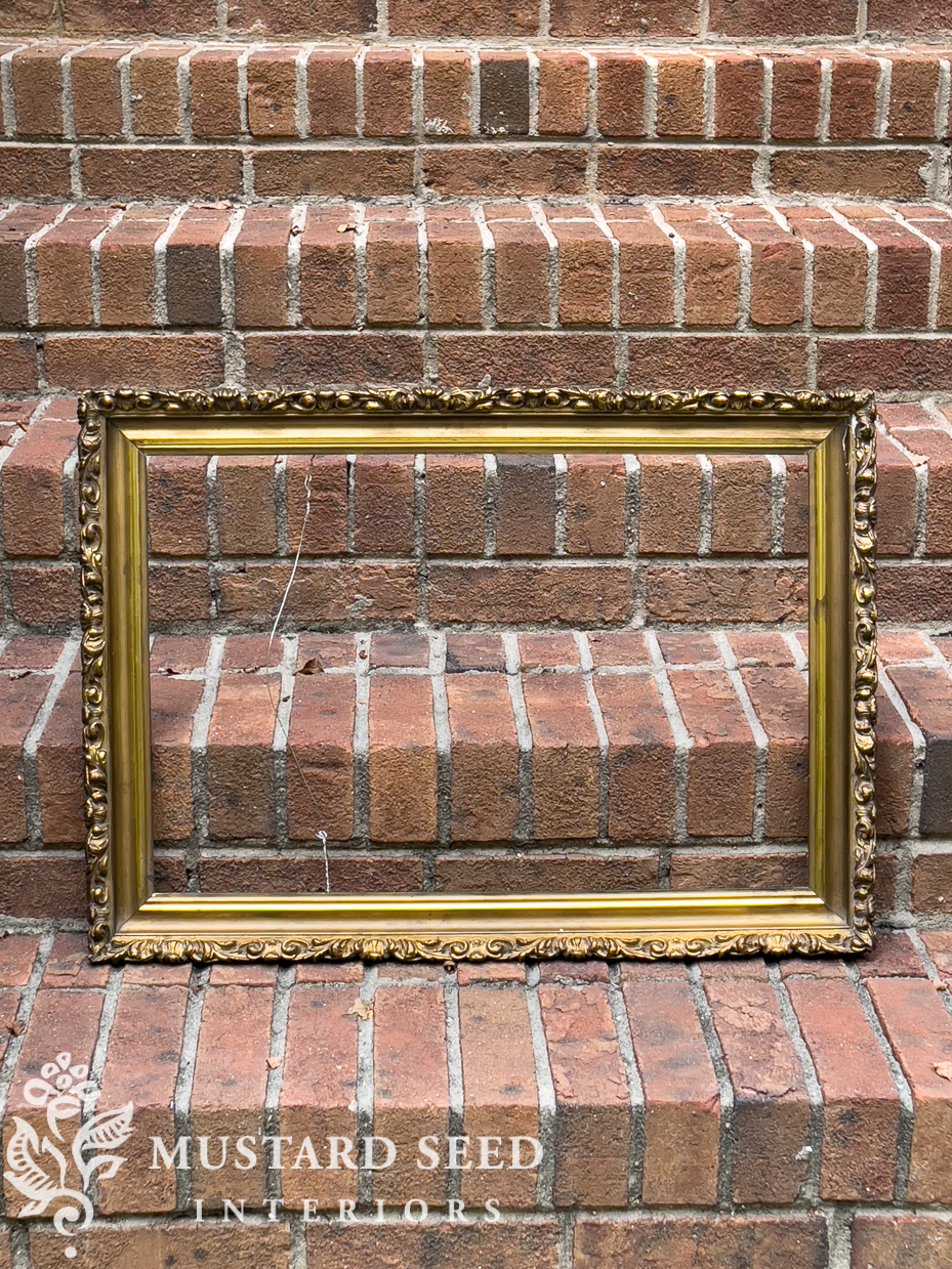antique gold frame | miss mustard seed
