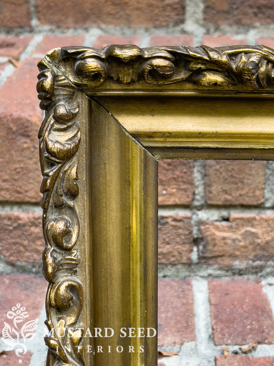 antique gold frame | miss mustard seed