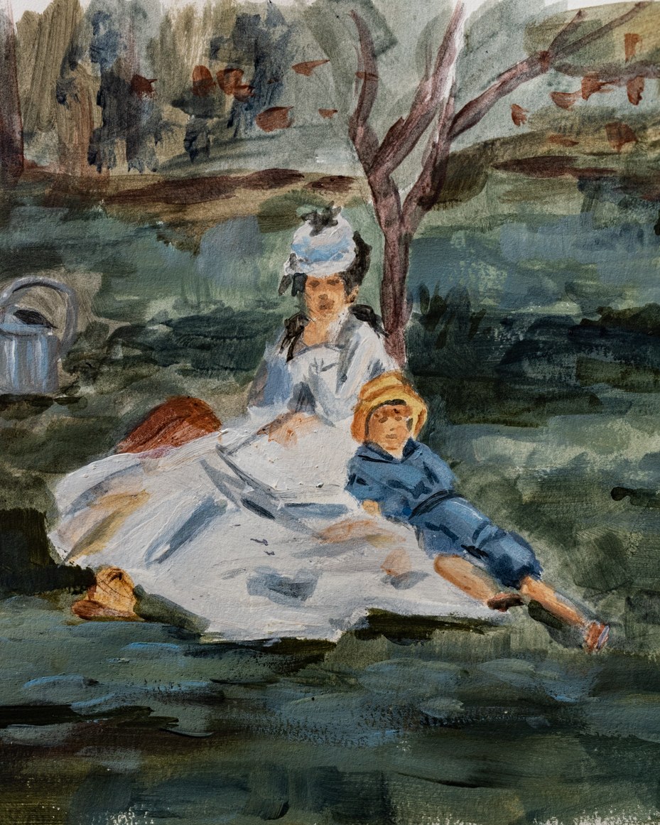 Manet master study in acrylics | 10 days of art | miss mustard seed