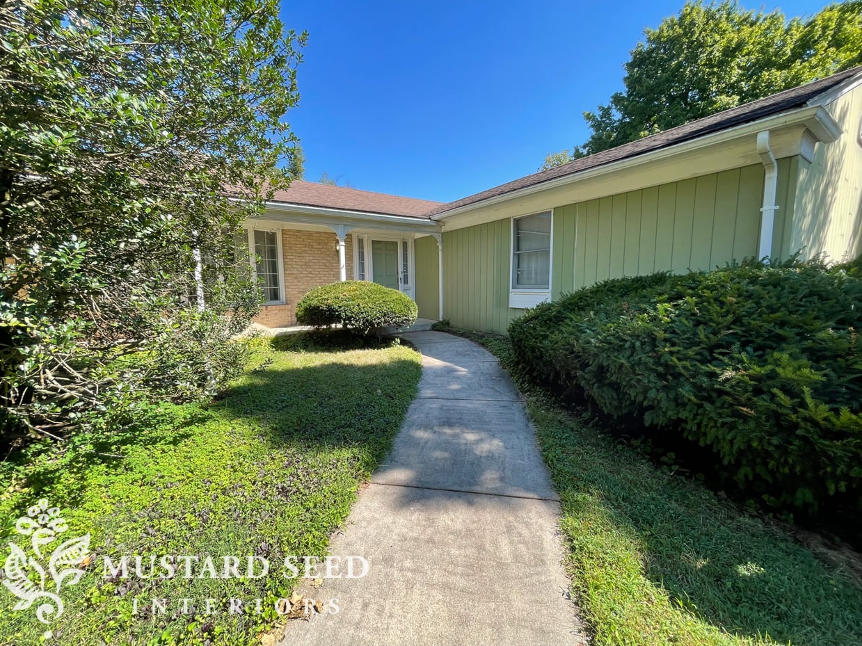 1970 home renovation | painting the exterior of the house | miss mustard seed