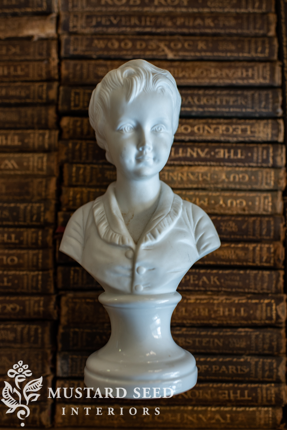 antique ceramic bust | miss mustard seed