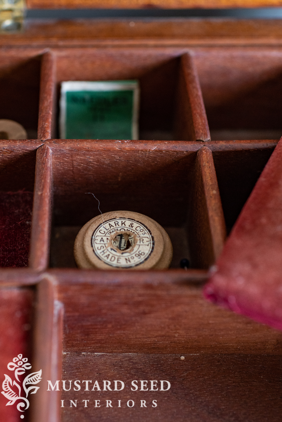 antique sewing box | miss mustard seed