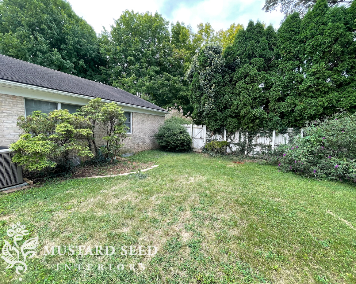 1970 home renovation back yard | miss mustard seed