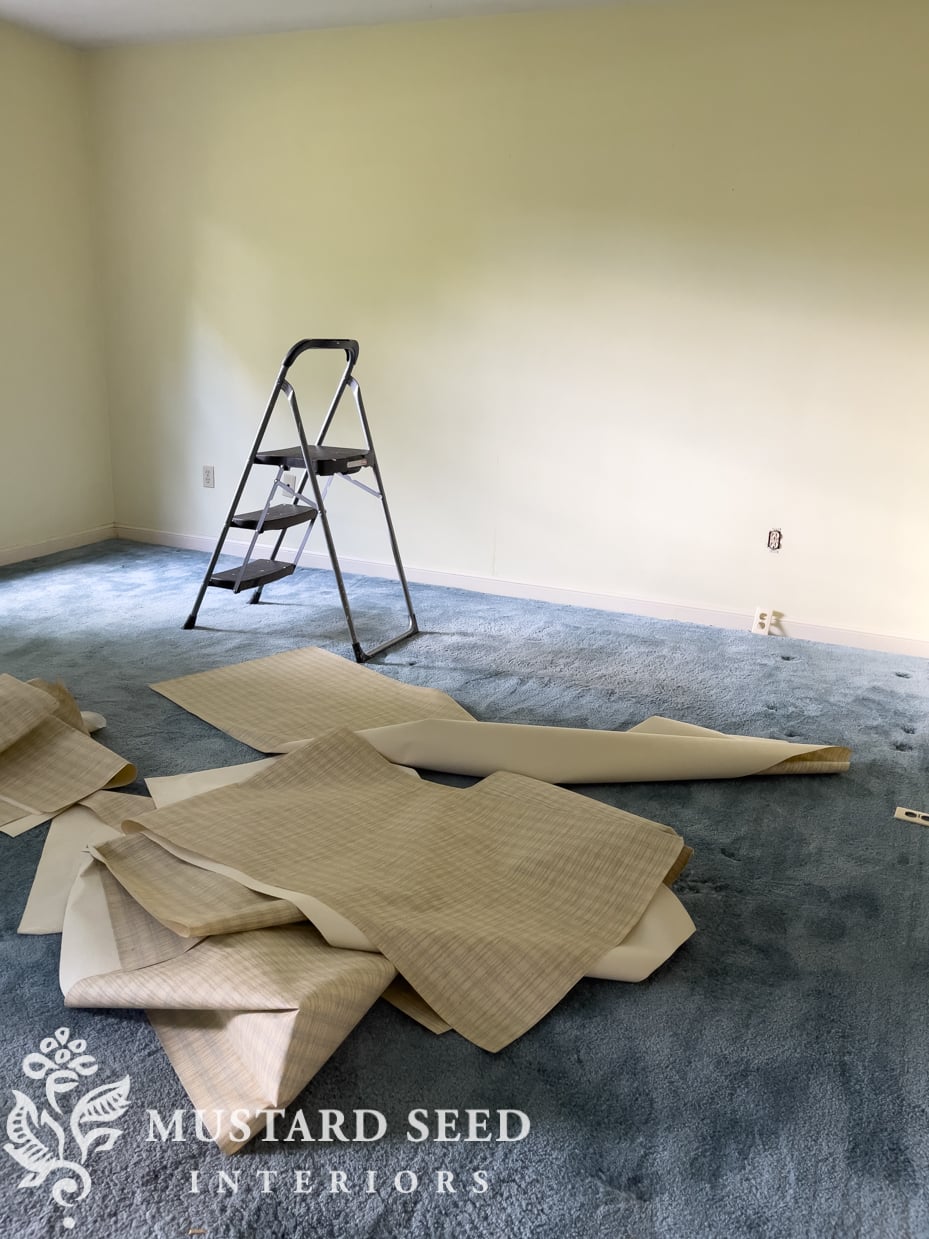 removing wallpaper | miss mustard seed