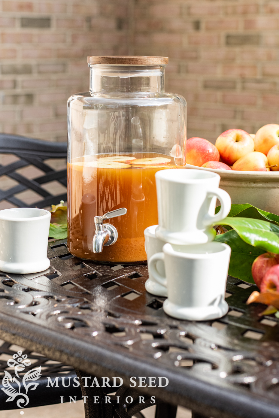 drink dispenser from walmart | fall entertaining | miss mustard seed