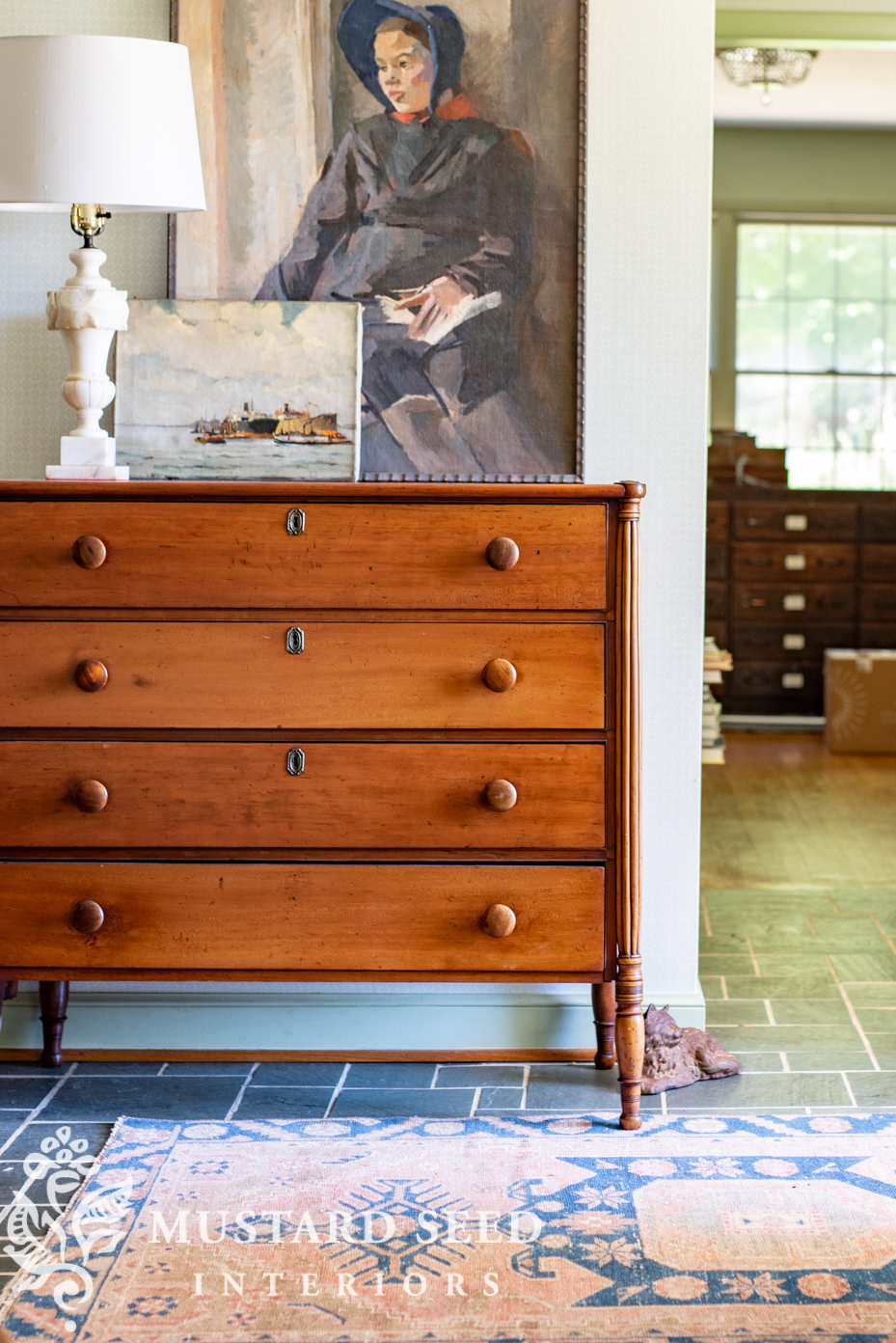1970 slate tile foyer | antiques | miss mustard seed