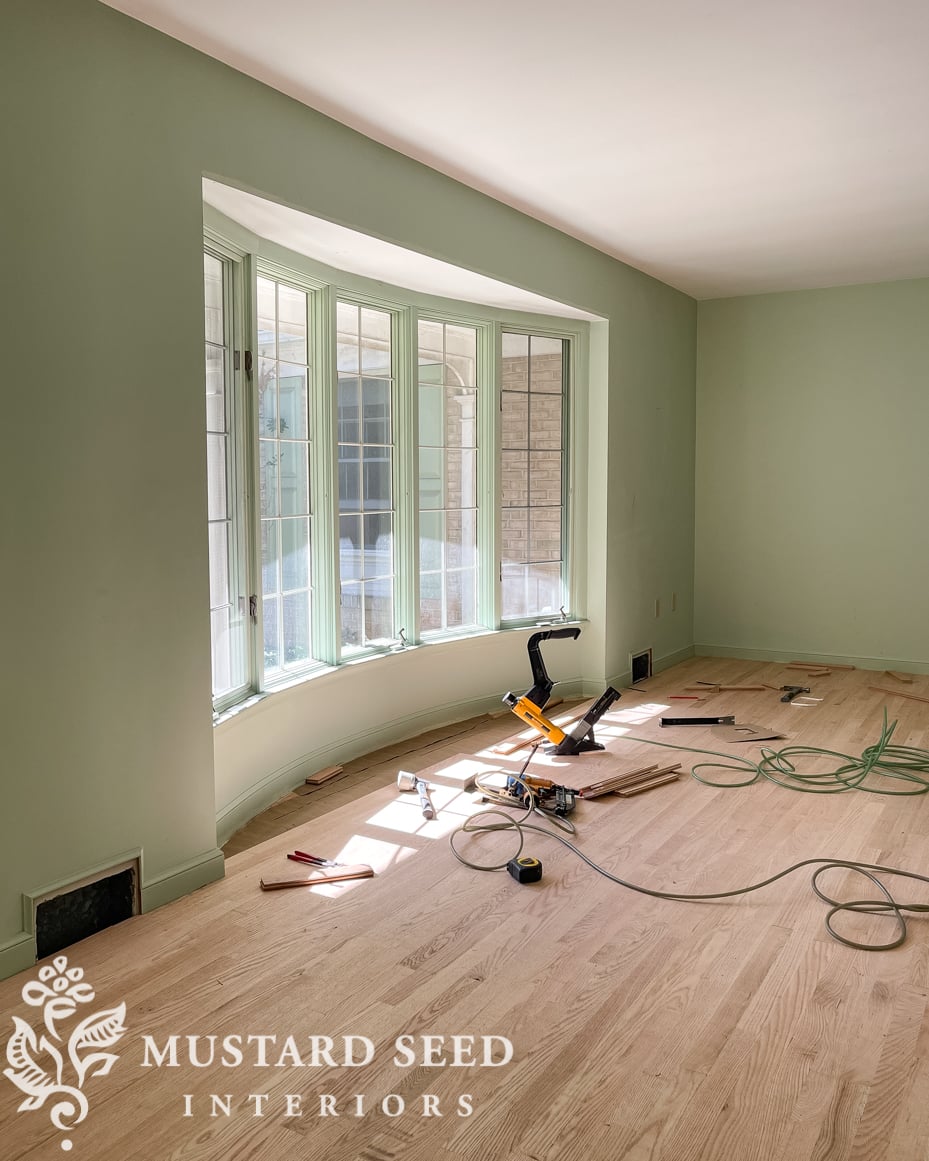 1970 renovation | installing hardwood floors | miss mustard seed