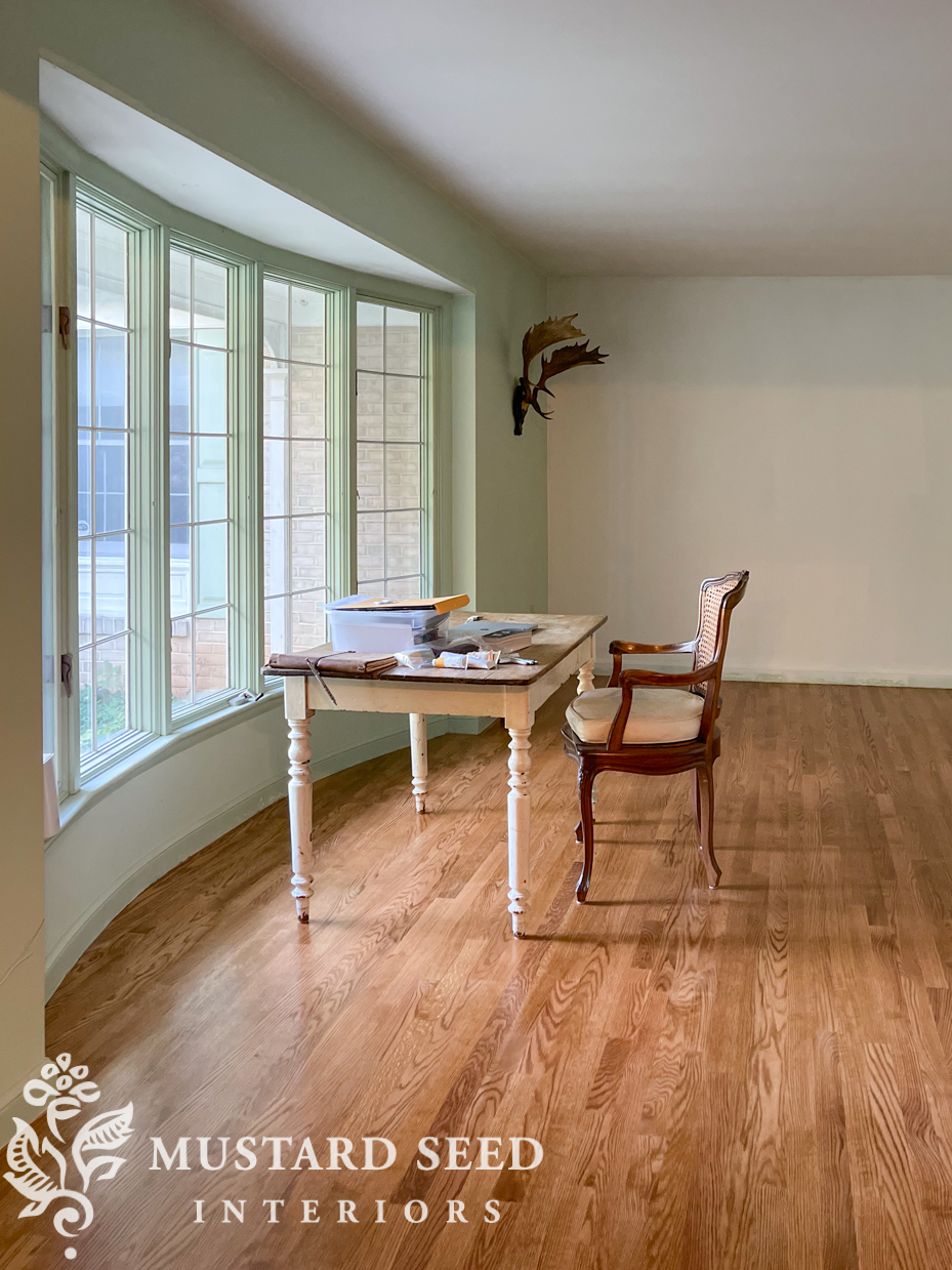 finished golden oak wood floors | miss mustard seed