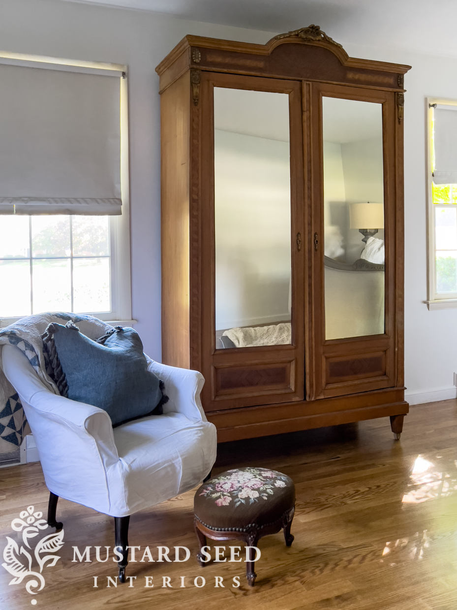 antique French breakdown wardrobe | miss mustard seed