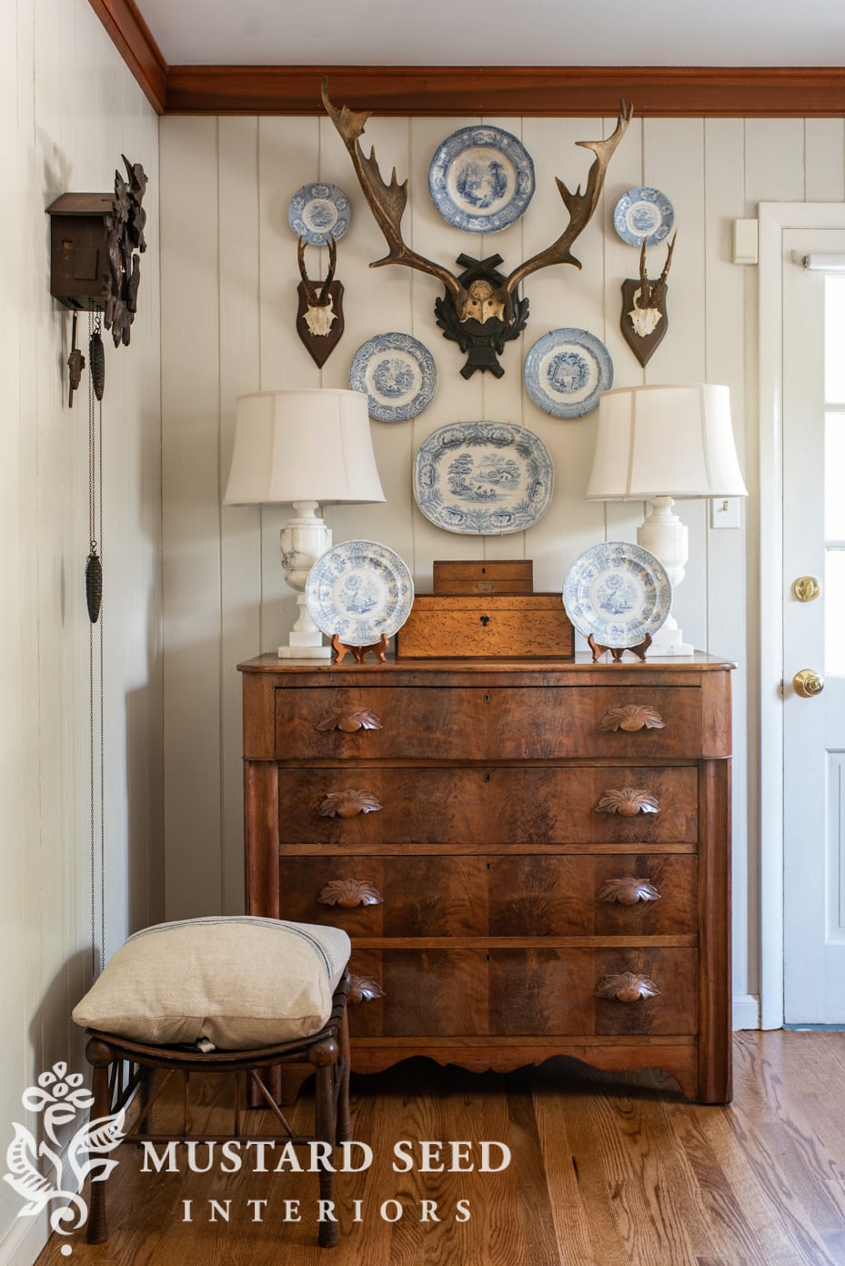 antique European antlers | miss mustard seed
