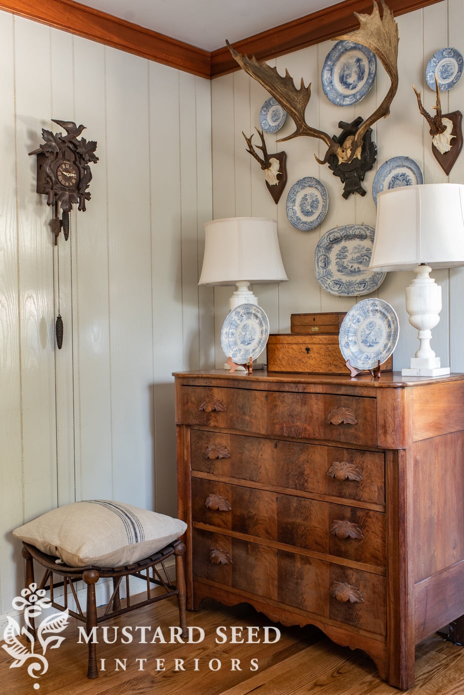 antique European antlers | miss mustard seed