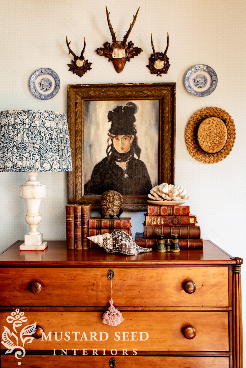 antique European antlers | miss mustard seed