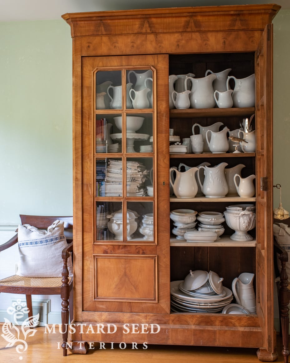 antique louis philippe vitrine | miss mustard seed
