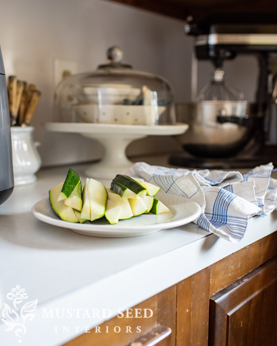 ninja air fryer | zucchini fries | ebay refurbished | miss mustard seed