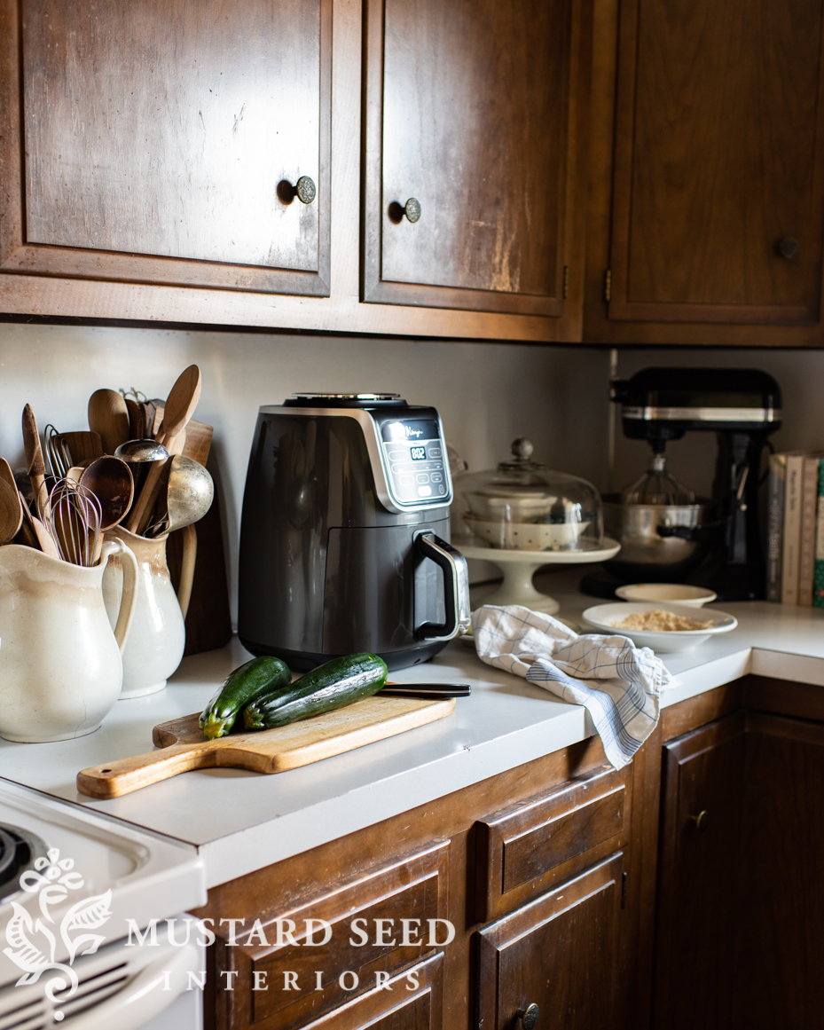 ninja air fryer | zucchini fries | ebay refurbished | miss mustard seed