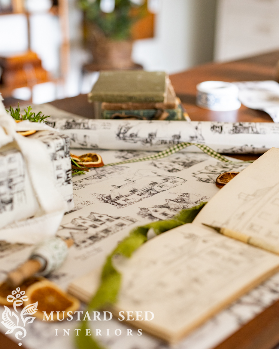 kitchin skechbook wrapping paper | miss mustard seed