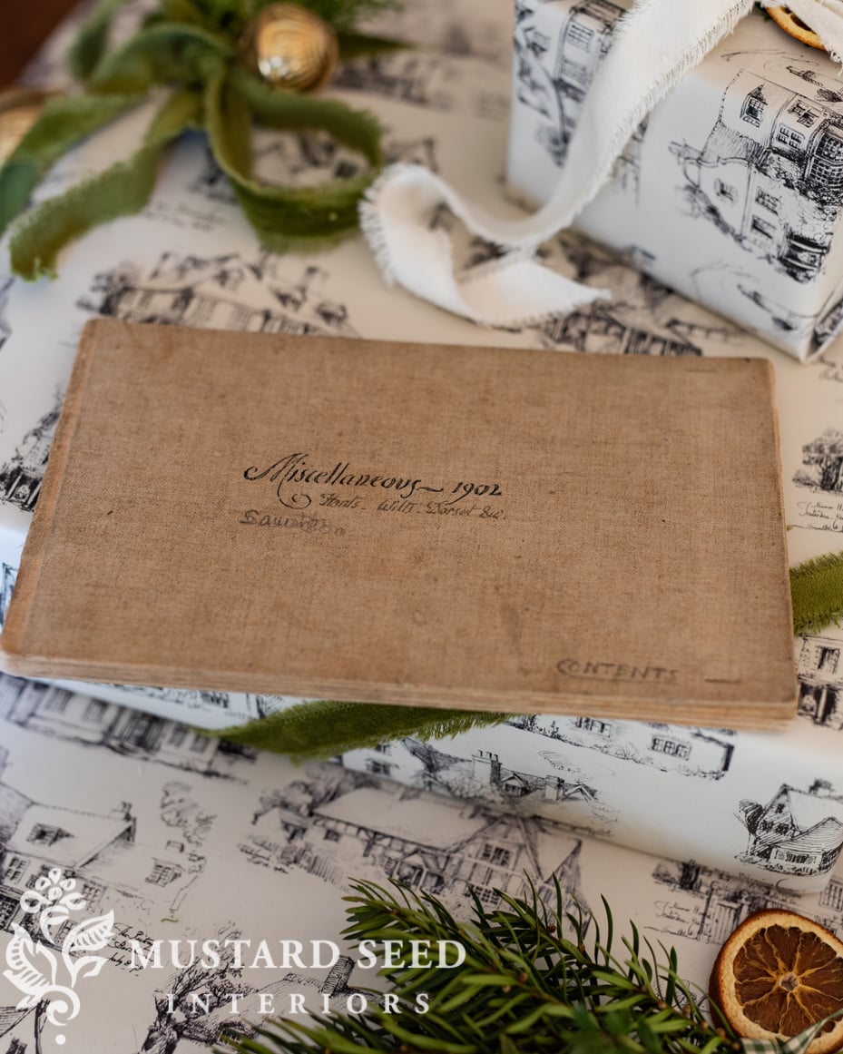 kitchin skechbook wrapping paper | miss mustard seed