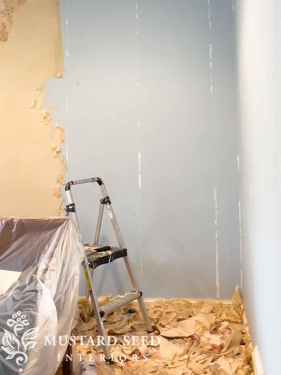 removing wallpaper | miss mustard seed