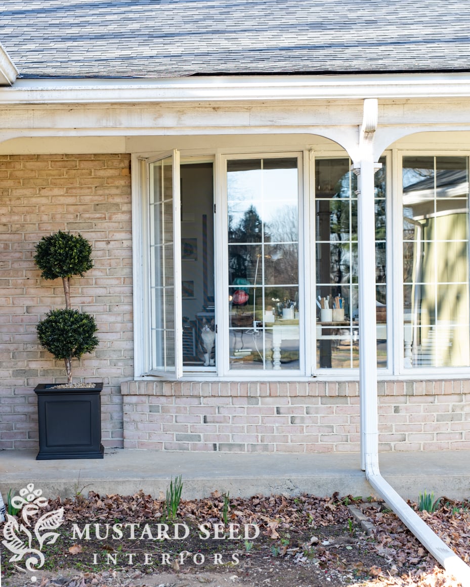 faux boxwood topiaries | miss mustard seed
