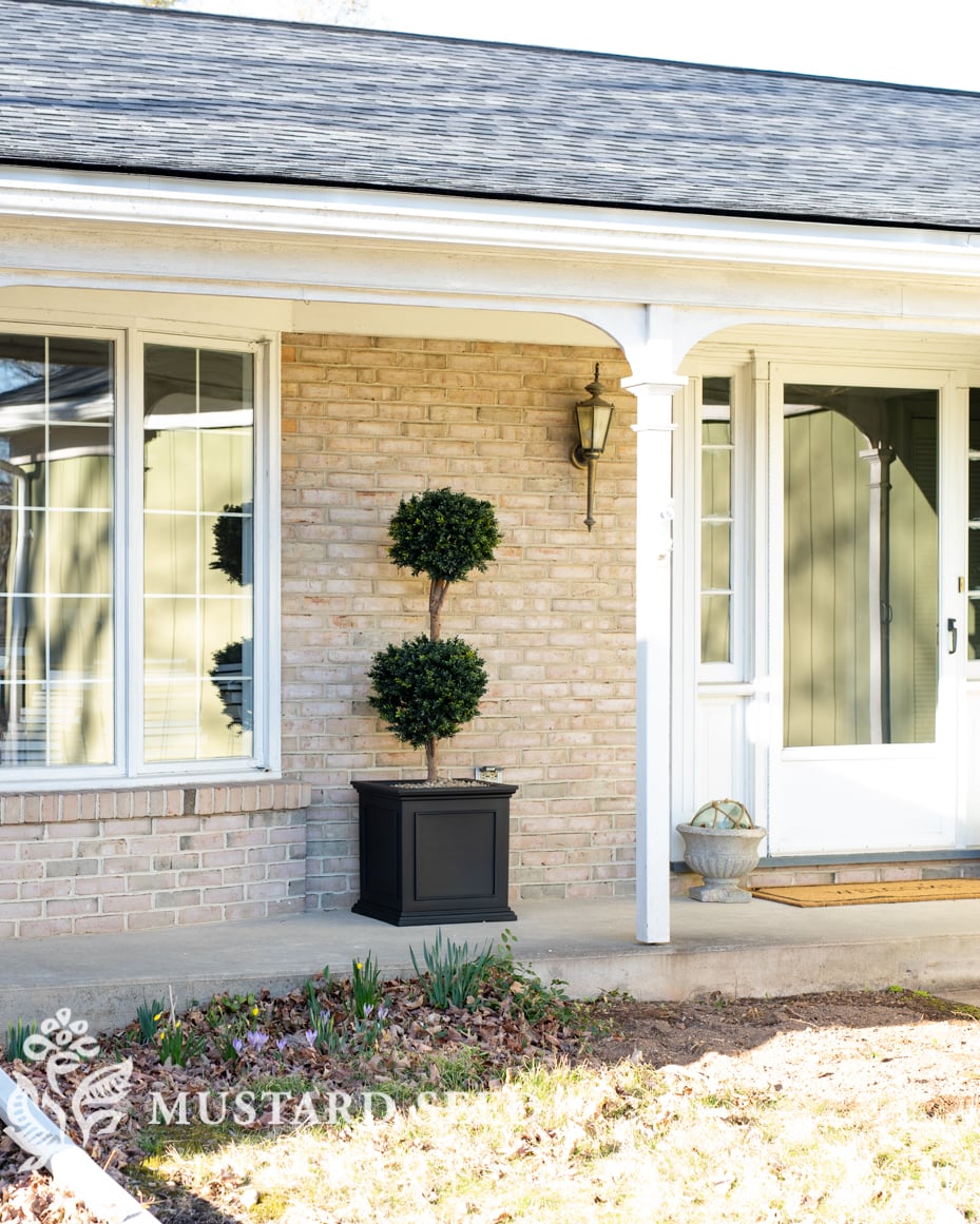 faux boxwood topiaries | miss mustard seed