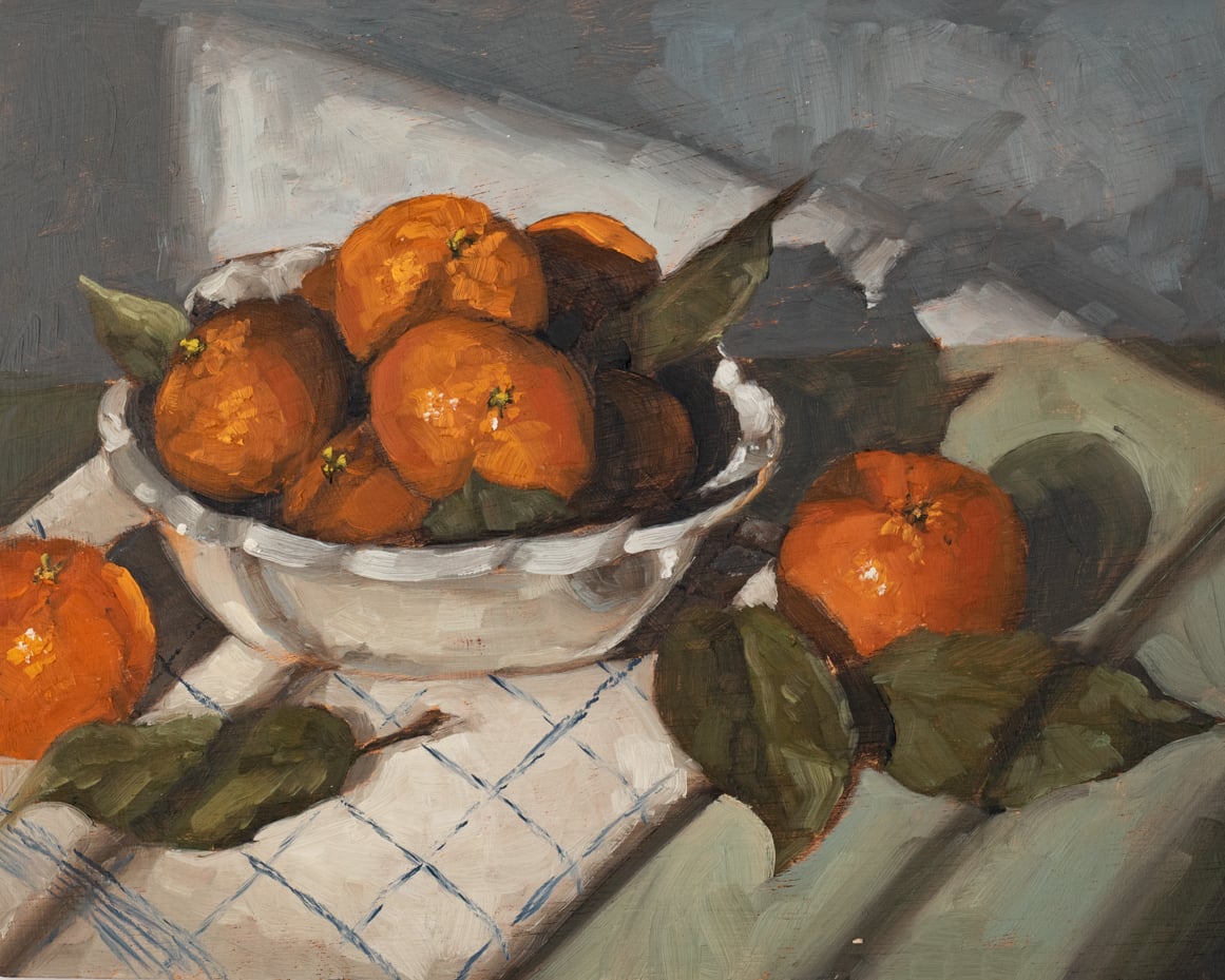 original oil painting | miss mustard seed | marian parsons