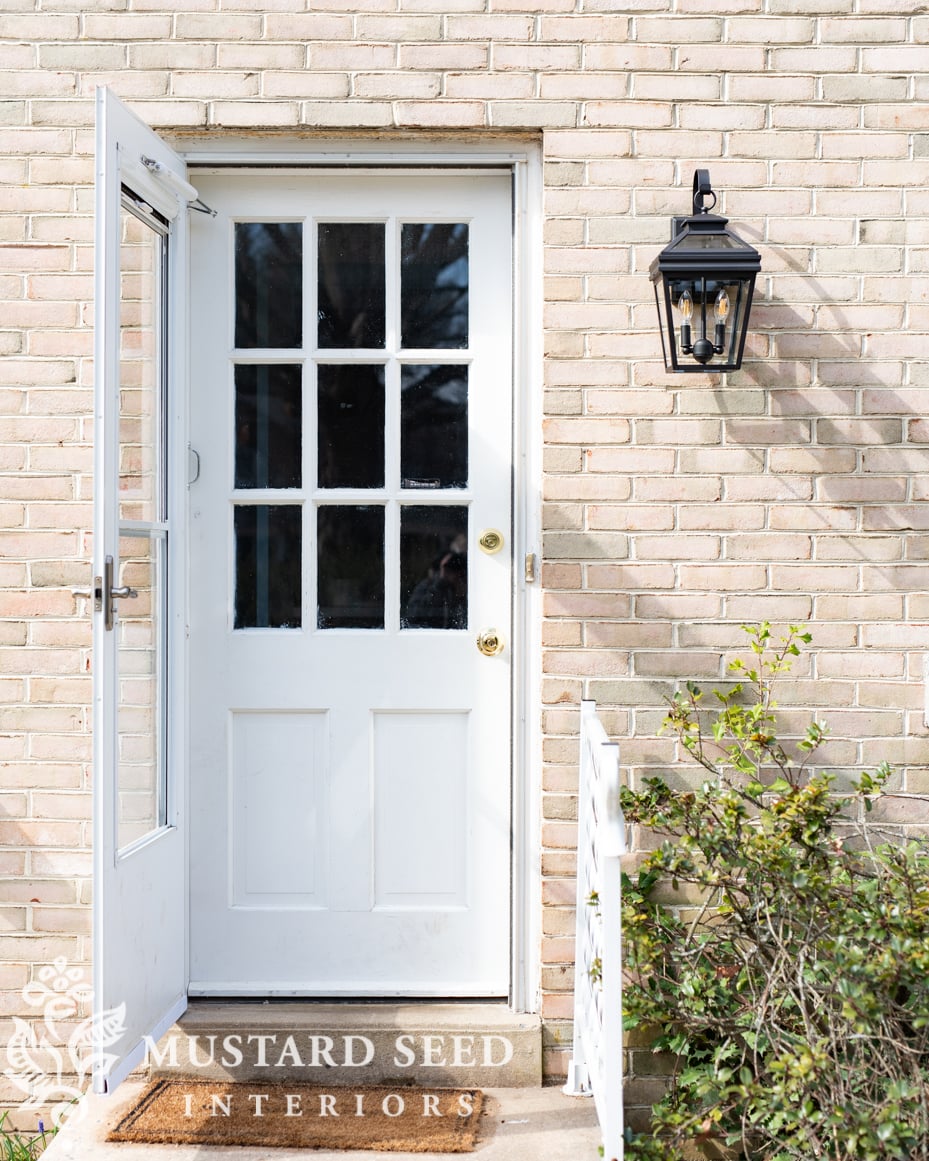 replacing old exterior light fixtures | Lamps Plus Stratton Street | miss mustard seed