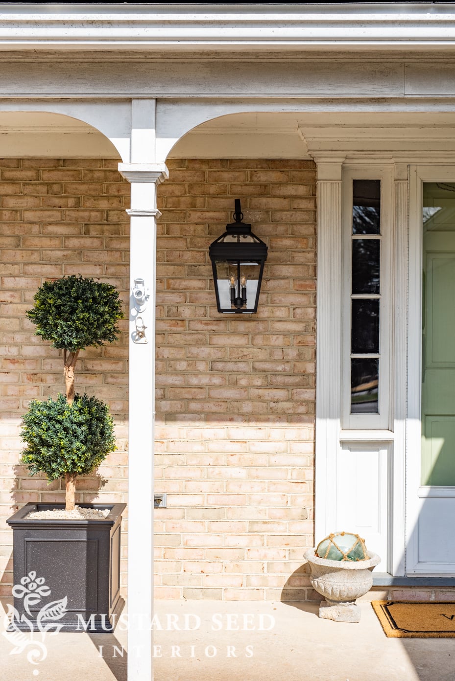 replacing old exterior light fixtures | Lamps Plus Stratton Street | miss mustard seed