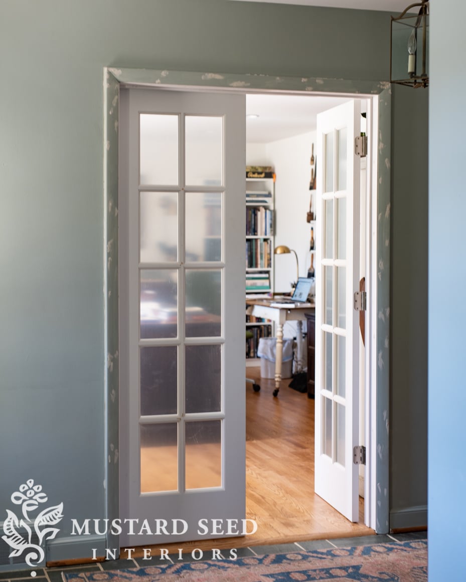 french door in the art atudio | miss mustard seed