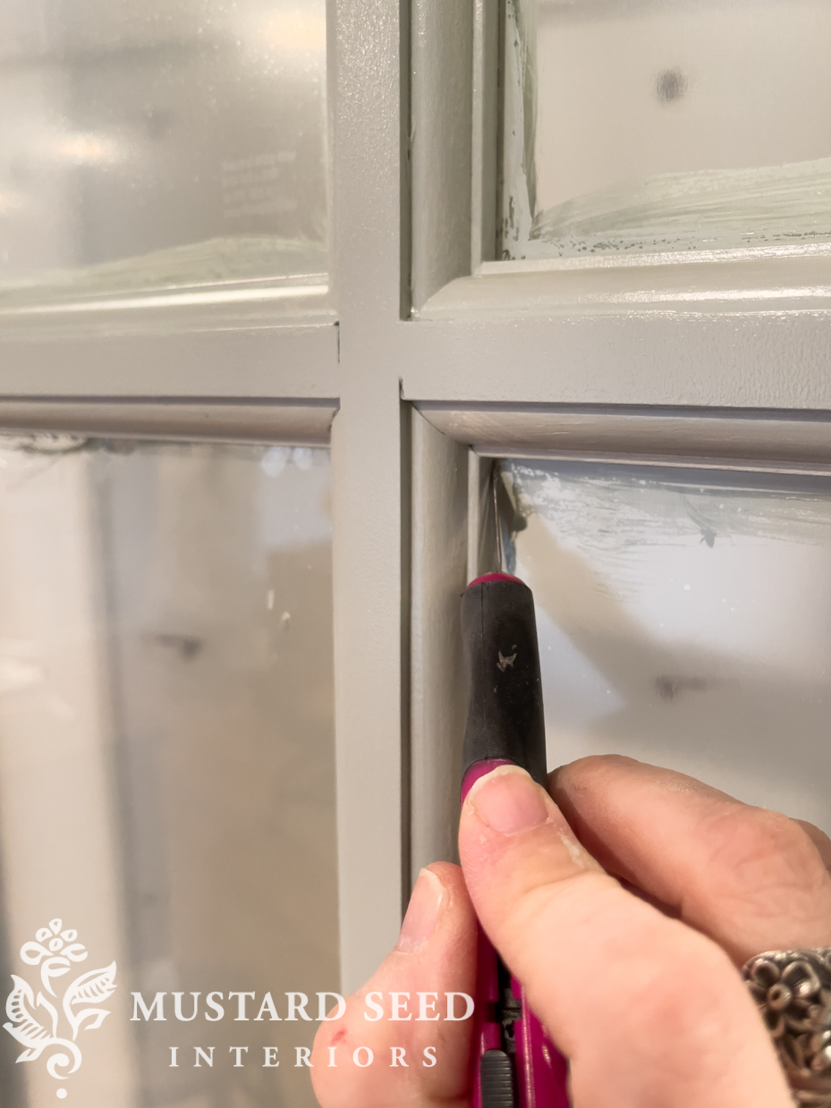 french door in the art atudio | miss mustard seed