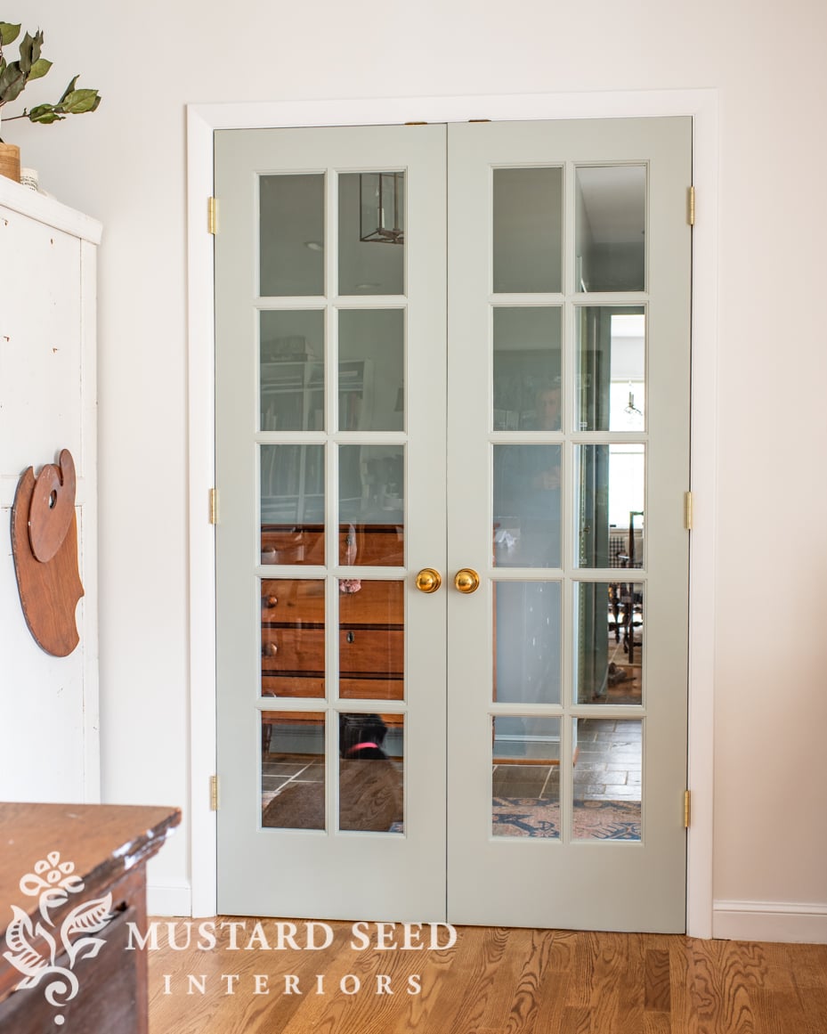 french door in the art atudio | miss mustard seed