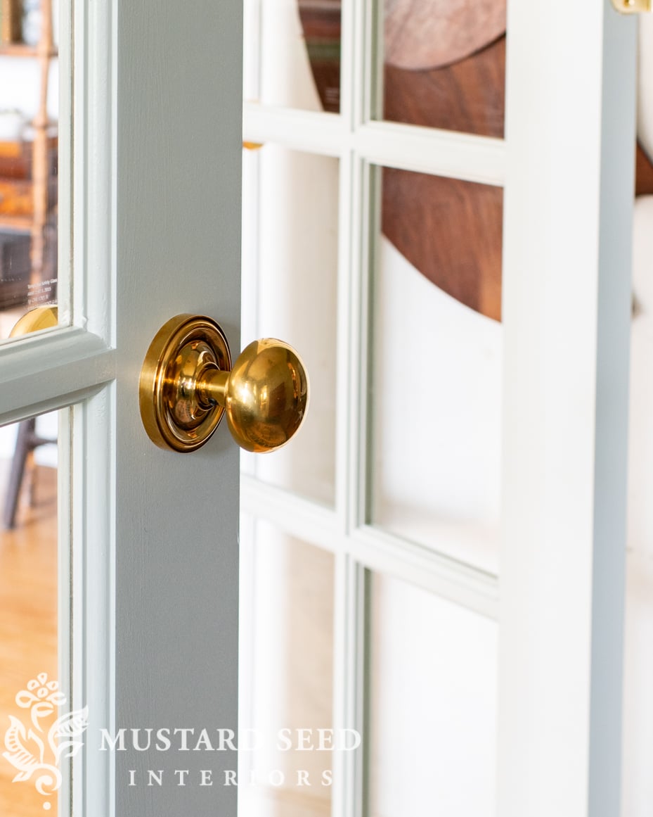 french door in the art atudio | miss mustard seed