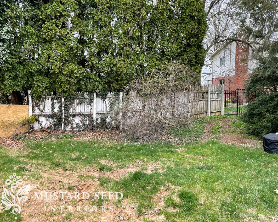1970 home renovation | yard clean-up in progress | miss mustard seed