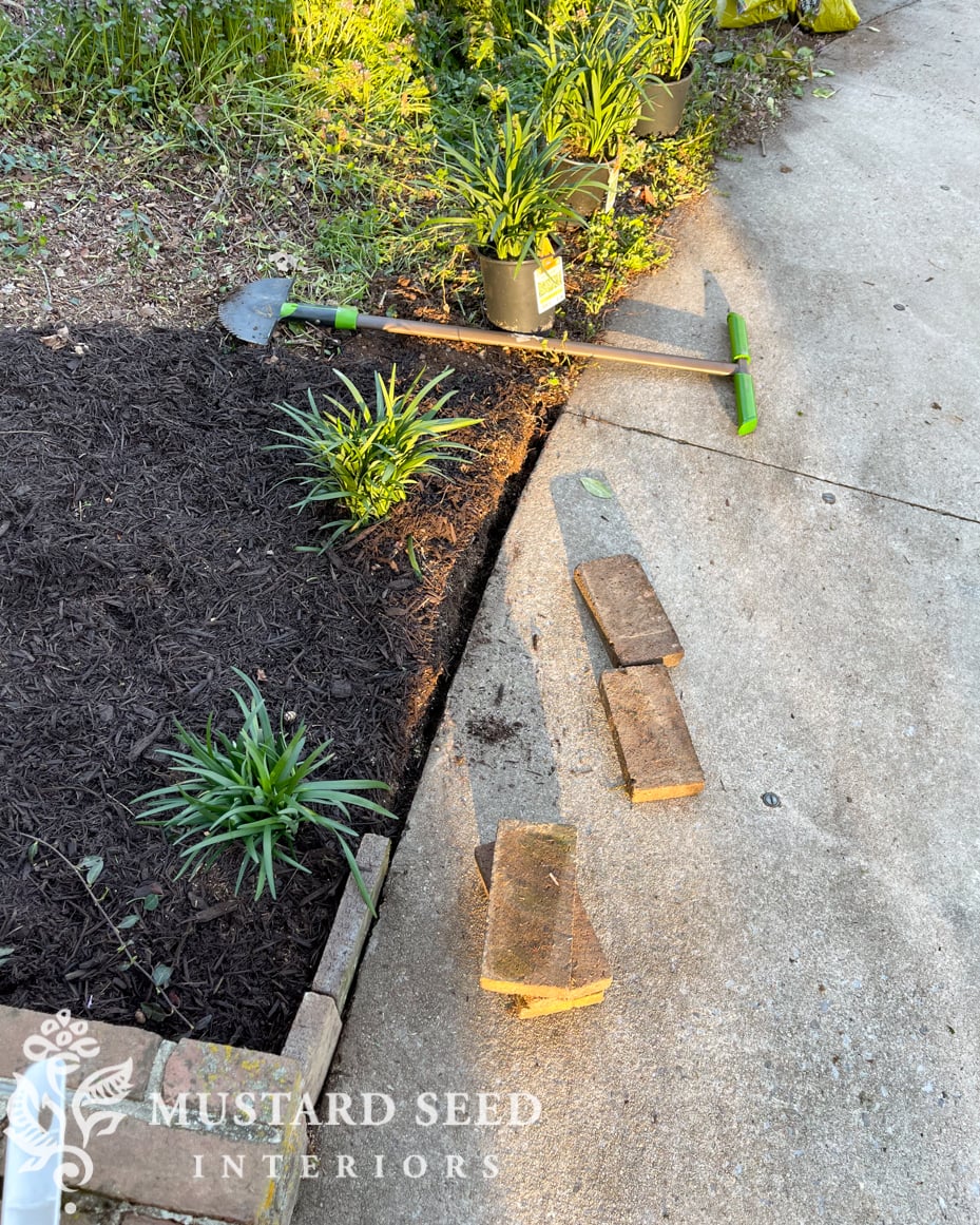 1970 home renovation | yard clean-up in progress | miss mustard seed