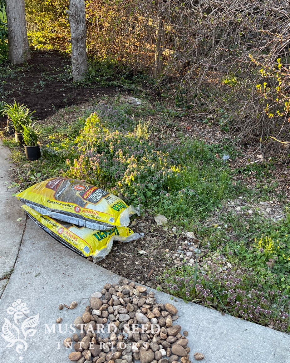 1970 home renovation | yard clean-up in progress | miss mustard seed