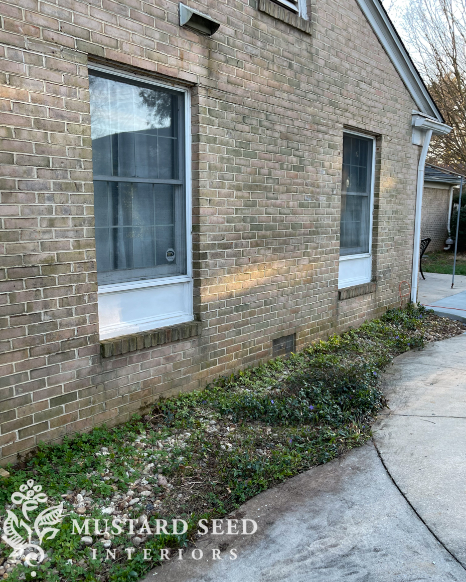 1970 home renovation | yard clean-up in progress | miss mustard seed