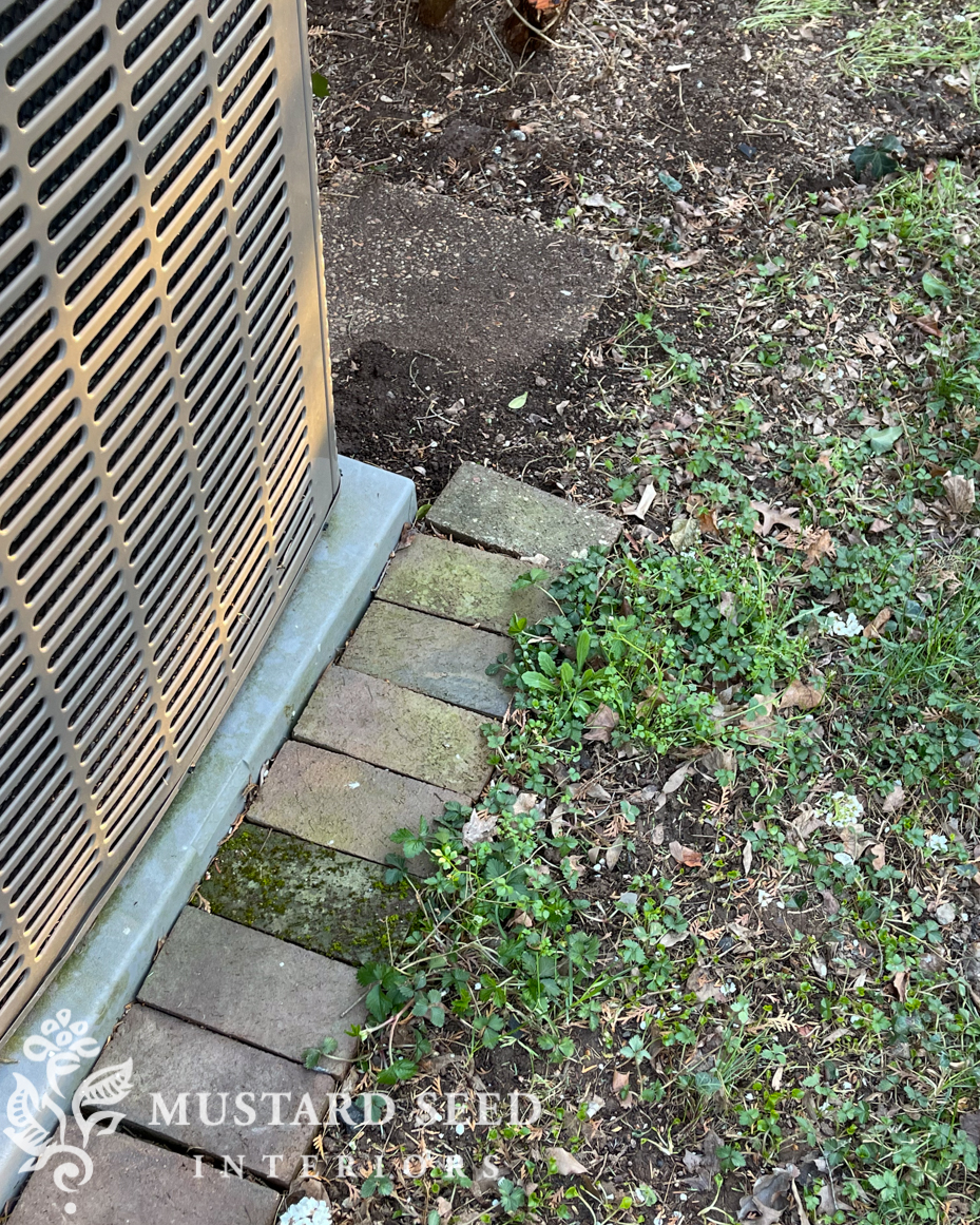 1970 home renovation | yard clean-up in progress | miss mustard seed