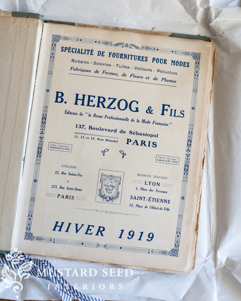 antique French Milliner's Catalog | Dreamy Whites | miss mustard seed