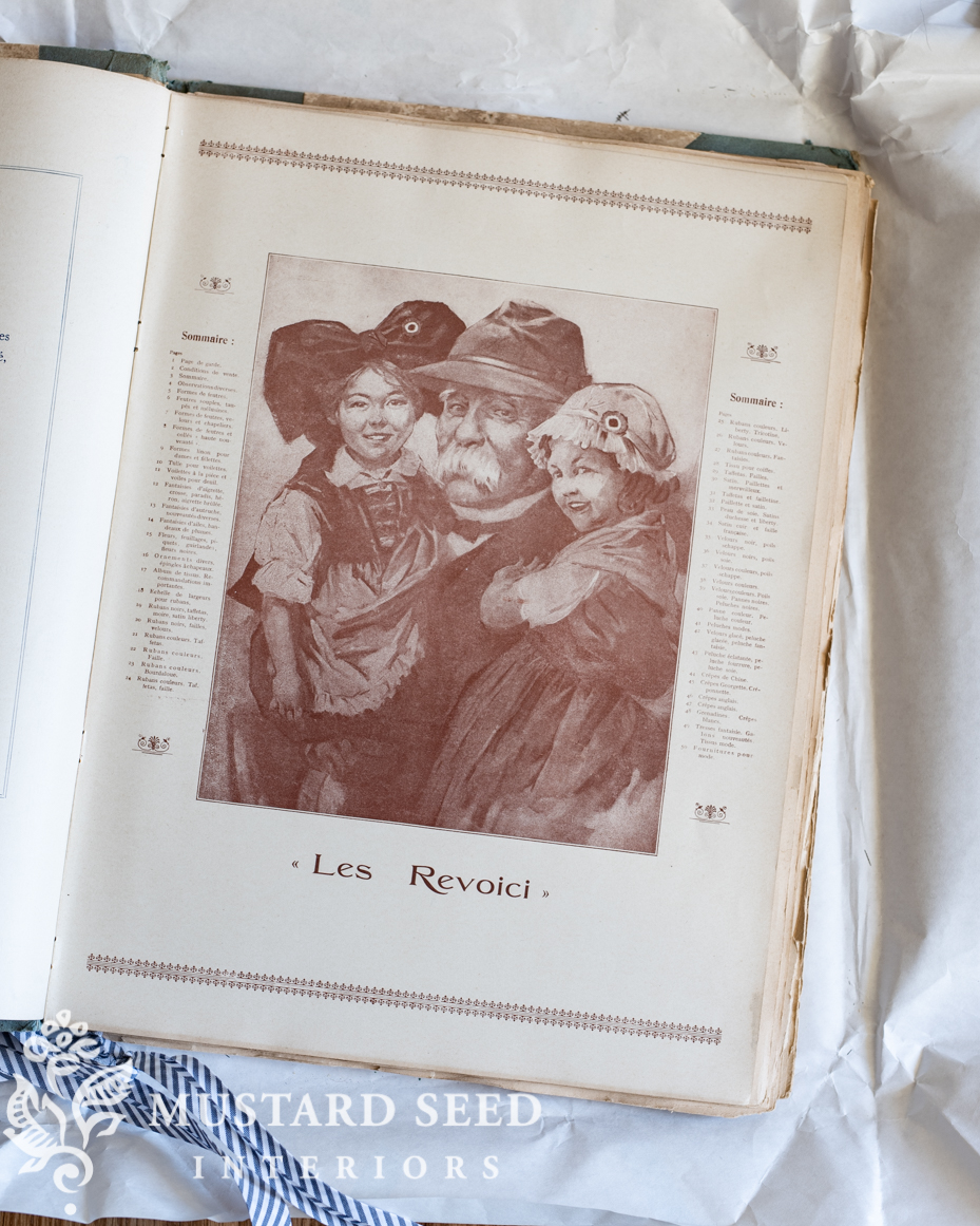 antique French Milliner's Catalog | Dreamy Whites | miss mustard seed