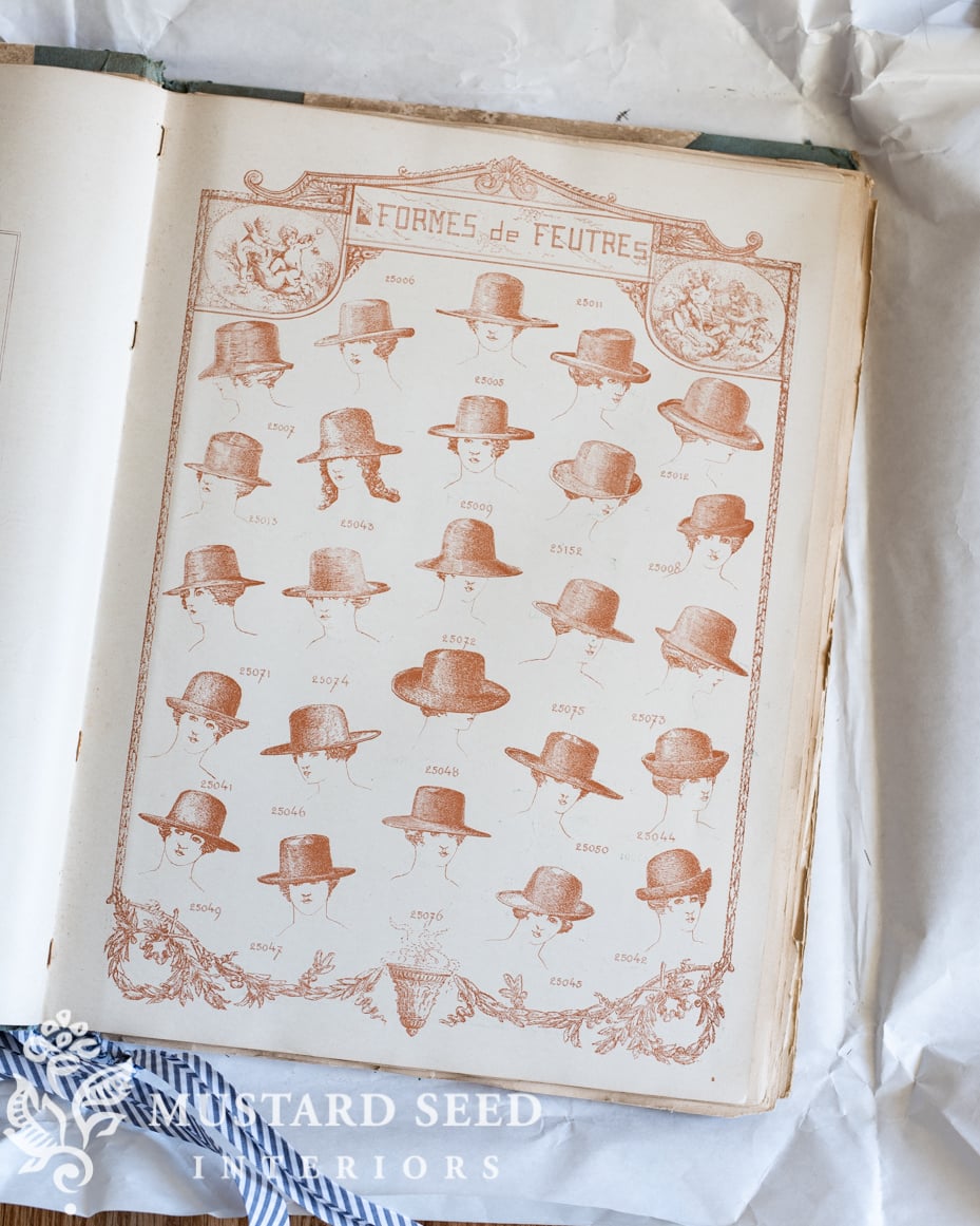 antique French Milliner's Catalog | Dreamy Whites | miss mustard seed