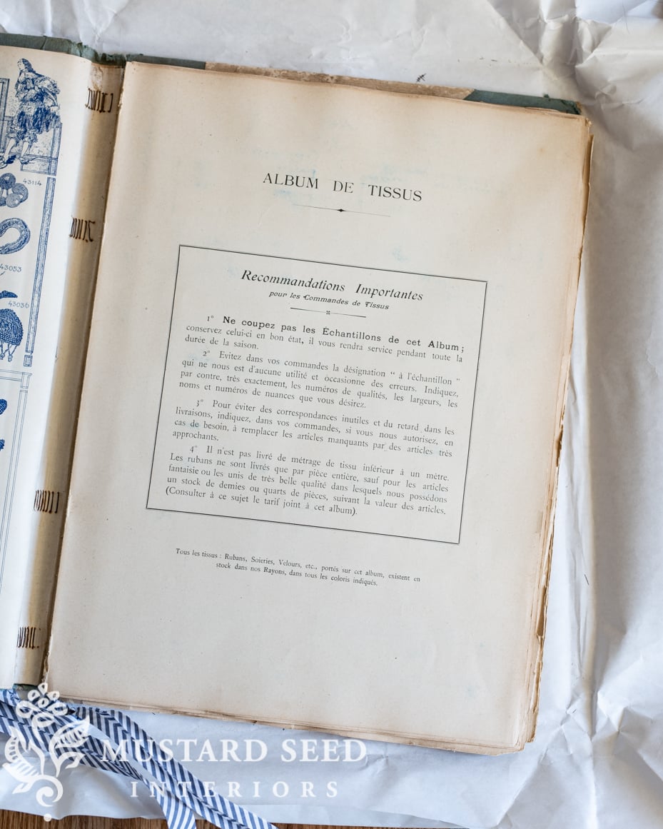 antique French Milliner's Catalog | Dreamy Whites | miss mustard seed